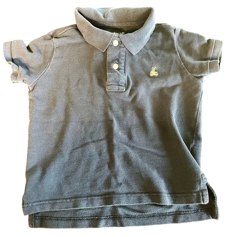 Baby Gap Polo Blue Teddy Bear Size 3T (817)